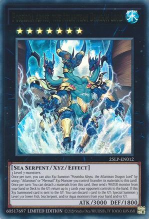 Poseidra Abyss, the Atlantean Dragon Lord (Ultra Rare) (25LP-EN012) - Limited Pack World Championship 2025 Limited