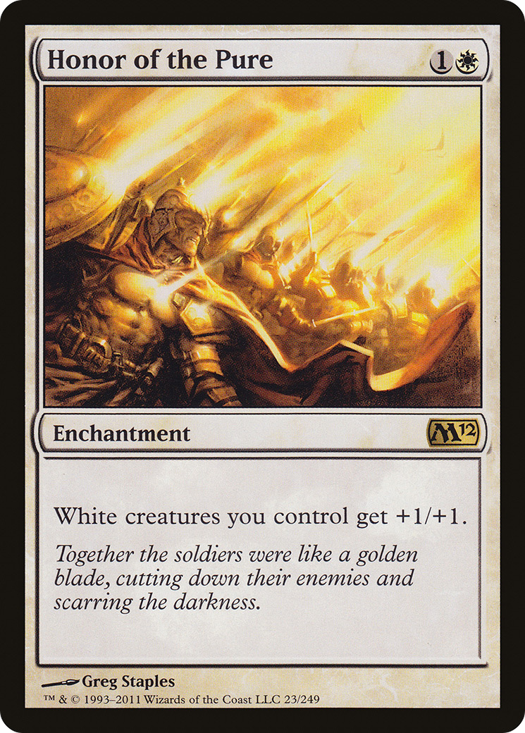 Honor of the Pure (M12-023) [Magic 2012] Foil