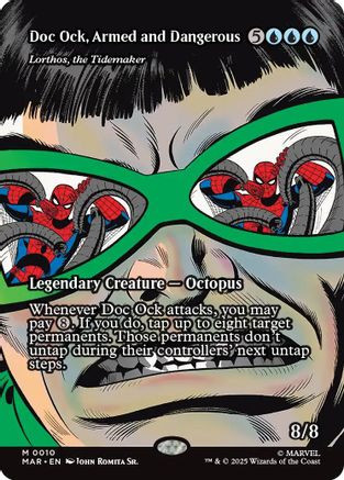 Doc Ock, Armed and Dangerous - Lorthos, the Tidemaker (Borderless) (MAR-010) [Marvel Eternal-Legal] Foil