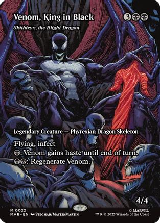 Venom, King in Black - Skithiryx, the Blight Dragon (Borderless) (MAR-022) [Marvel Eternal-Legal]