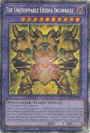 The Unstoppable Exodia Incarnate (Starlight Rare) (MP25-EN008) - 2025 Mega-Pack 1st Edition