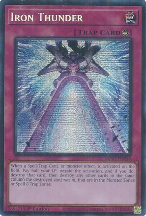 Iron Thunder (Prismatic Secret Rare) (MP25-EN058) - 2025 Mega-Pack 1st Edition