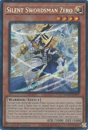 Silent Swordsman Zero (Prismatic Secret Rare) (MP25-EN059) - 2025 Mega-Pack 1st Edition
