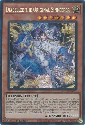 Diabellze the Original Sinkeeper (Prismatic Secret Rare) (MP25-EN063) - 2025 Mega-Pack 1st Edition