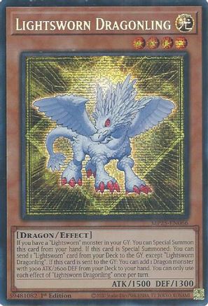 Lightsworn Dragonling (Prismatic Secret Rare) (MP25-EN066) - 2025 Mega-Pack 1st Edition