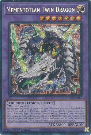 Mementotlan Twin Dragon (Prismatic Secret Rare) (MP25-EN067) - 2025 Mega-Pack 1st Edition