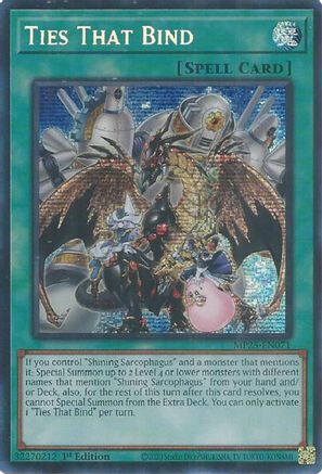 Ties That Bind (Prismatic Secret Rare) (MP25-EN071) - 2025 Mega-Pack 1st Edition