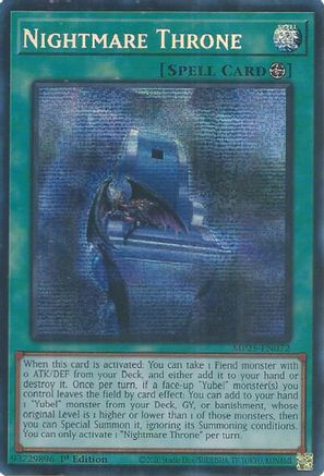 Nightmare Throne (Prismatic Secret Rare) (MP25-EN072) - 2025 Mega-Pack 1st Edition