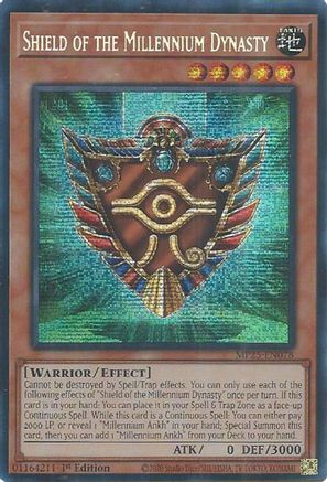 Shield of the Millennium Dynasty (Prismatic Secret Rare) (MP25-EN078) - 2025 Mega-Pack 1st Edition