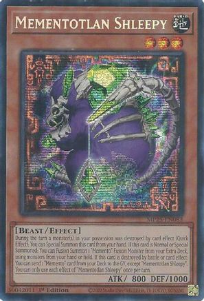 Mementotlan Shleepy (Prismatic Secret Rare) (MP25-EN083) - 2025 Mega-Pack 1st Edition