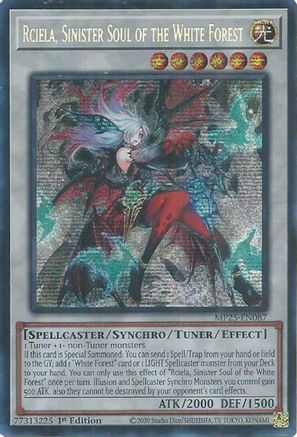 Rciela, Sinister Soul of the White Forest (Prismatic Secret Rare) (MP25-EN087) - 2025 Mega-Pack 1st Edition