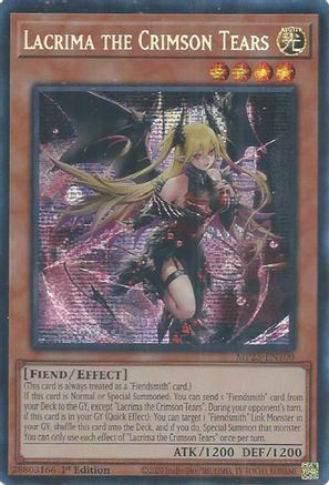 Lacrima the Crimson Tears (Prismatic Secret Rare) (MP25-EN100) - 2025 Mega-Pack 1st Edition