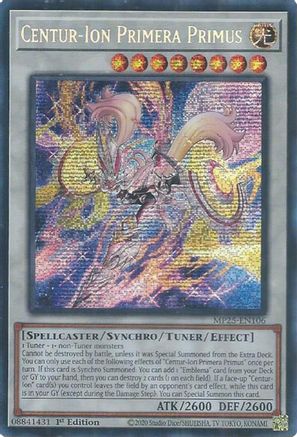 Centur-Ion Primera Primus (Prismatic Secret Rare) (MP25-EN106) - 2025 Mega-Pack 1st Edition