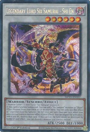 Legendary Lord Six Samurai - Shi En (Prismatic Secret Rare) (MP25-EN107) - 2025 Mega-Pack 1st Edition