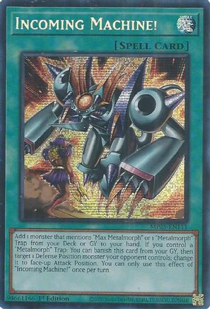 Incoming Machine! (Prismatic Secret Rare) (MP25-EN111) - 2025 Mega-Pack 1st Edition