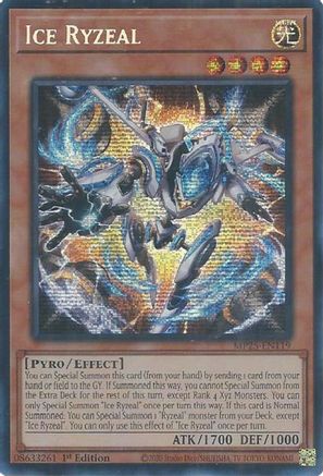 Ice Ryzeal (Prismatic Secret Rare) (MP25-EN119) - 2025 Mega-Pack 1st Edition
