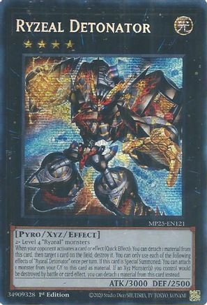 Ryzeal Detonator (Prismatic Secret Rare) (MP25-EN121) - 2025 Mega-Pack 1st Edition