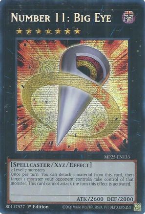 Number 11: Big Eye (Prismatic Secret Rare) (MP25-EN133) - 2025 Mega-Pack 1st Edition