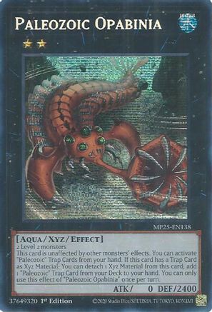Paleozoic Opabinia (Prismatic Secret Rare) (MP25-EN138) - 2025 Mega-Pack 1st Edition