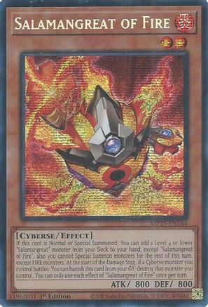 Salamangreat of Fire (Prismatic Secret Rare) (MP25-EN144) - 2025 Mega-Pack 1st Edition