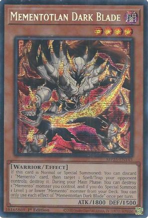 Mementotlan Dark Blade (Prismatic Secret Rare) (MP25-EN145) - 2025 Mega-Pack 1st Edition