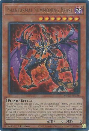 Phantasmal Summoning Beast (Ultra Rare) (MP25-EN156) - 2025 Mega-Pack 1st Edition