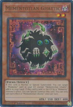 Mementotlan Ghattic (Ultra Rare) (MP25-EN157) - 2025 Mega-Pack 1st Edition