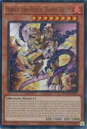 Horus the Black Flame Deity (Ultra Rare) (MP25-EN158) - 2025 Mega-Pack 1st Edition