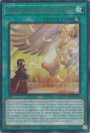 Prayers of the Voiceless Voice (Ultra Rare) (MP25-EN169) - 2025 Mega-Pack 1st Edition