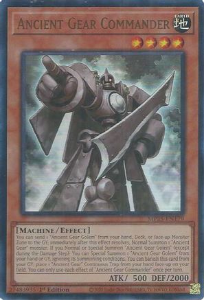 Ancient Gear Commander (Ultra Rare) (MP25-EN179) - 2025 Mega-Pack 1st Edition