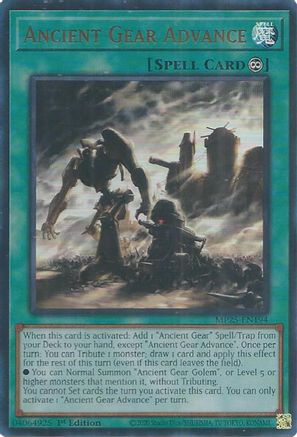 Ancient Gear Advance (Ultra Rare) (MP25-EN194) - 2025 Mega-Pack 1st Edition
