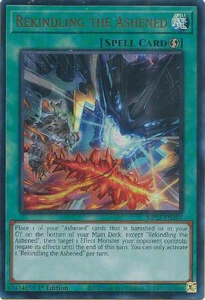 Rekindling the Ashened (Ultra Rare) (MP25-EN205) - 2025 Mega-Pack 1st Edition