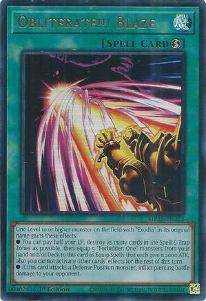 Obliterate!!! Blaze (Ultra Rare) (MP25-EN225) - 2025 Mega-Pack 1st Edition