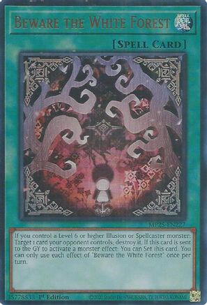 Beware the White Forest (Ultra Rare) (MP25-EN227) - 2025 Mega-Pack 1st Edition
