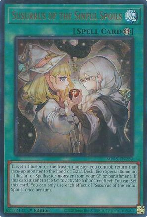 Susurrus of the Sinful Spoils (Ultra Rare) (MP25-EN228) - 2025 Mega-Pack 1st Edition