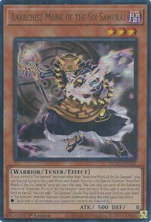 Anarchist Monk of the Six Samurai (Ultra Rare) (MP25-EN245) - 2025 Mega-Pack 1st Edition