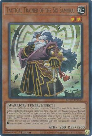 Tactical Trainer of the Six Samurai (Ultra Rare) (MP25-EN246) - 2025 Mega-Pack 1st Edition