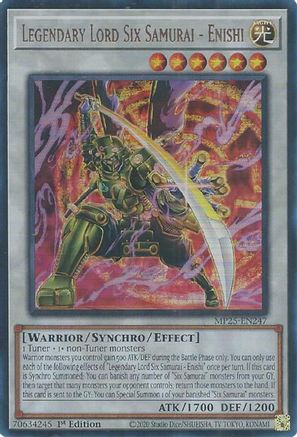 Legendary Lord Six Samurai - Enishi (Ultra Rare) (MP25-EN247) - 2025 Mega-Pack 1st Edition