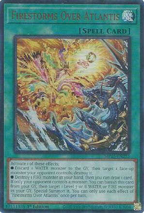Firestorms Over Atlantis (Ultra Rare) (MP25-EN255) - 2025 Mega-Pack 1st Edition