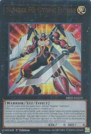 Number F0: Utopic Future (Ultra Rare) (MP25-EN270) - 2025 Mega-Pack 1st Edition