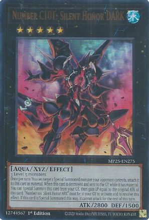 Number C101: Silent Honor DARK (Ultra Rare) (MP25-EN275) - 2025 Mega-Pack 1st Edition
