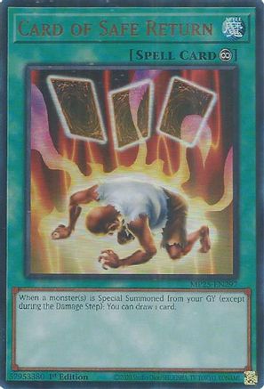 Card of Safe Return (Ultra Rare) (MP25-EN297) - 2025 Mega-Pack 1st Edition