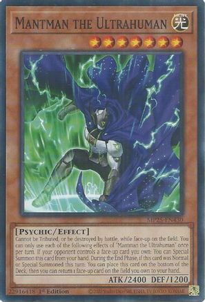 Mantman the Ultrahuman (Common) (MP25-EN430) - 2025 Mega-Pack 1st Edition