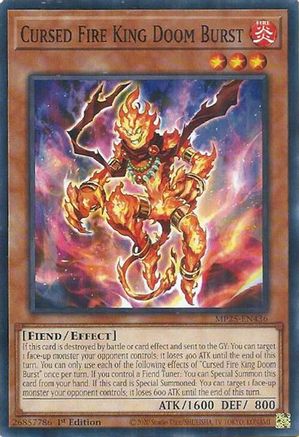 Cursed Fire King Doom Burst (Common) (MP25-EN436) - 2025 Mega-Pack 1st Edition