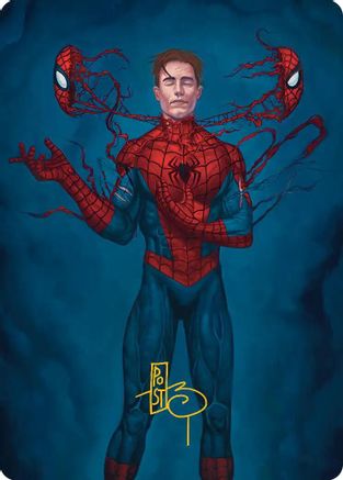 Secret Identity Art Card (Gold-Stamped Signature) (AASPM-006) [Art Series: Marvel's Spider-Man]
