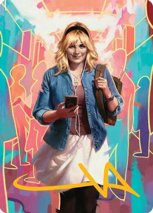Gwen Stacy Art Card (Gold-Stamped Signature) (13/54) (AASPM-013) [Art Series: Marvel's Spider-Man]