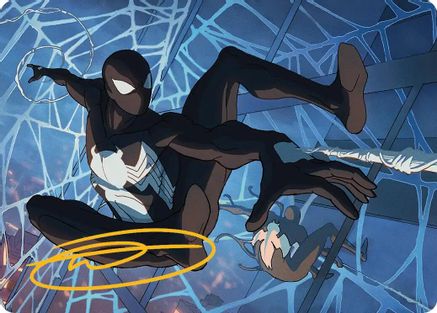 Symbiote Spider-Man Art Card (Gold-Stamped Signature) (AASPM-040) [Art Series: Marvel's Spider-Man]