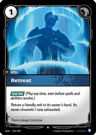 Retreat (104/298) - Origins