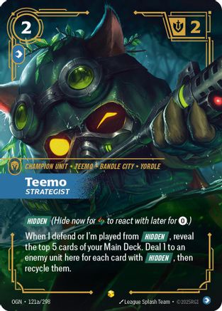 Teemo - Strategist (Alternate Art) (121a/298) - Origins Foil