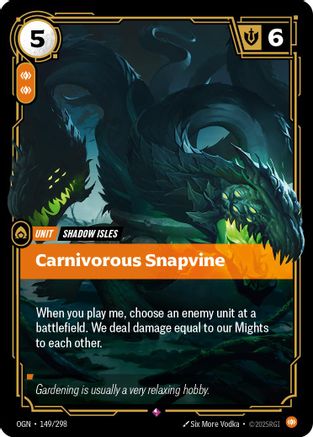 Carnivorous Snapvine (149/298) - Origins Foil